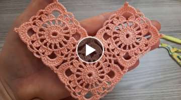WONDERFUL Easy Beautiful Crochet Pattern knitting free Online Tutorial for beginners Tığ işi ...