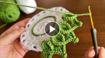 Super Easy Beautiful Motif Knitting Pattern - Çok Kolay Gösterişli Tığ İşi Örgü Modeli.....