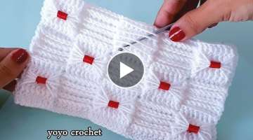 I did not expect this beauty!!! Crochet a distinctive stitch, easy for beginners - -Amazing croch...