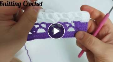 Very Easy Crochet Stitch //#knittingcrochet #easycrochet