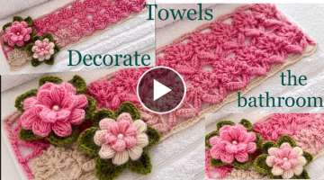 HOW TO MAKE BEAUTIFUL KNITTED TOWELS FOR YOUR HOME