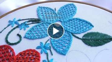 Hand Embroidery : Net Stitch 
