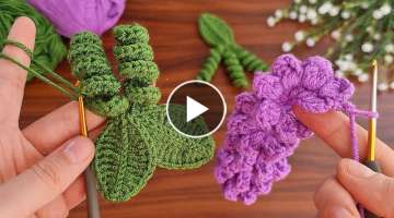 ????????So Beautiful And So Easy ???????????? Very easy crochet rose flowers making for beginners...