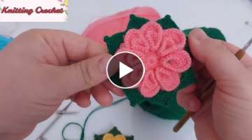 very elegant flower knitting pattern