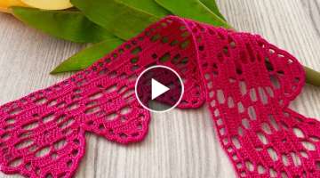 BRAND NEW DESIGN Adorable Border Lace Edging Pattern @crochetlovee