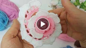 Easy Crochet Rose Flower Making ????????