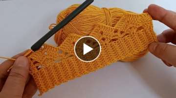 This new crochet is different and very beautiful on all kinds of yarn.