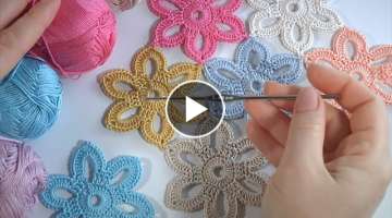 Simply Gentle and Quick/Beautiful Floral Crochet Motifs /Joining Motifs into the Fabric