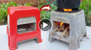 How to cast cement stoves with a simple but effective plastic chair