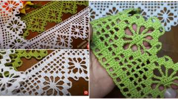 Spider Pattern Crochet Border Lace Pattern