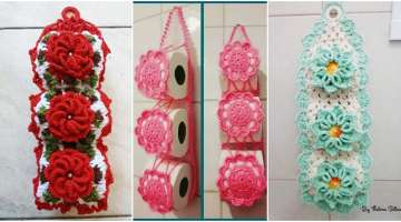Crochet toilet paper holder: tutorials and creative ideas