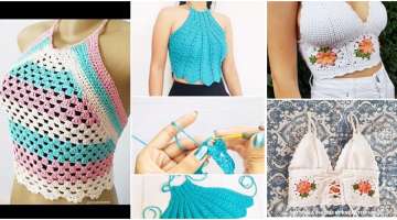 Ladies Crochet Knitted Bustier