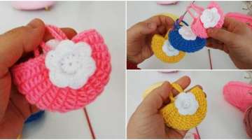 Try making a very enjoyable and fun knitted keychain.