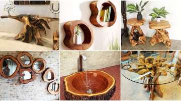 27 Creative Ideas For Decorating from a tree log /What to Make from a log ?