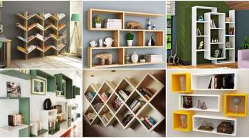 24 American Oak wall bookshelf design