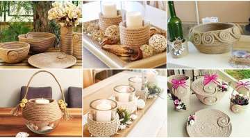 EASY DECORATION IDEAS FROM ROPE / DIY