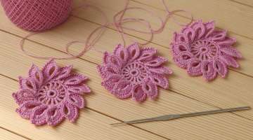 Simple crochet FLOWER MASTER CLASS knitting for beginners how to crochet a flower for beginners