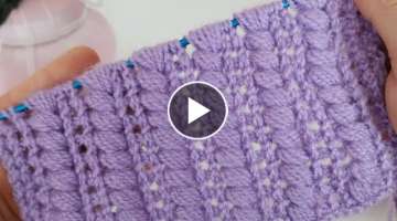 Wonderful Tunusian Knitting Crochet Stitch /#knittingcrochet
