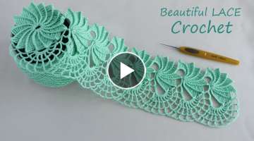  ???? Beautiful and very easy to crochet LACE
