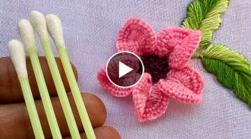 Gorgeous 3D flower design|latest hand embroidery design|kadhai designd