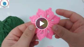Wonderful ! very easy Crochet flower