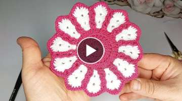 GORGEOUS ???????? EASY CROCHET COAST, WATER PLATE, HOLDER MAKING /