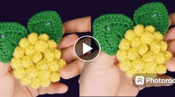 ???? Easy crochet rose motif making for beginners |????