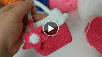 Super Mini Crochet bag /#knittingandcrochet #minicrochet