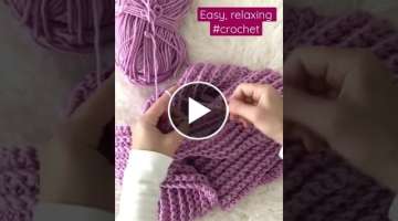 Easy, relaxing #crochet scarf. #knit #crochetpattern #crocheting