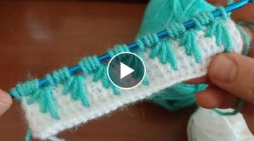 ????Very easy and stylish tunisian crochet knitting technique for beginners????
