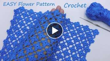 SUPER EASY Beautiful Flower Pattern Crochet 