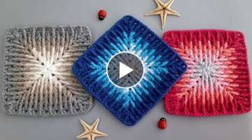 yapımı kolay mozaik motif modeli #crochet yeni motif örnekleri