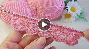 İki şiş kolay örgü model anlatımı ✅crochet knitting
