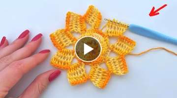 TUNISIA FLOWER IS VERY EASY TO MAKE