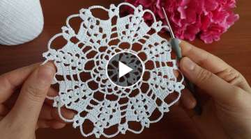 10 min. Do you want to make an Easy Crochet flower pattern? Crochet for beginners Tığ işi örg...