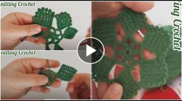 Very Easy Crochet Flower Pattern //#knittingcrochet