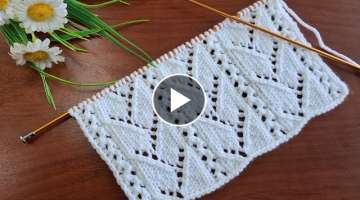Çok şık iki şiş örgü model yapımı ✅️Eays knitting crochet patterns