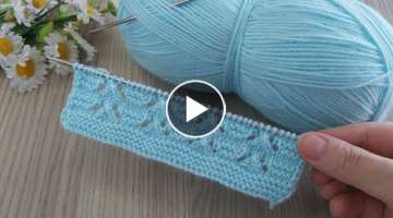 İki şiş kolay örgü model anlatımı ✅Easy knitting crochet