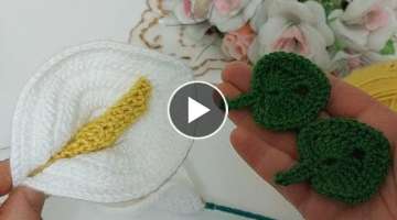 Crochet gala flower //it was very, very beautiful.???????????? #knittingflowermaking