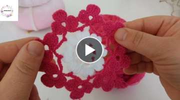 Very easy lace motif crochet for beginners