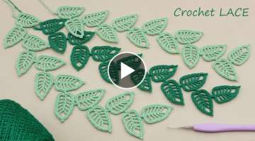  Beautiful and very easy to crochet LACE Leaves