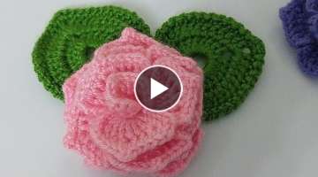 How to make a crochet rose / how to make a very beautiful and showy rose ????very easy model
