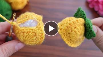 Wow !! Super easy, very useful crochet keychain ,pincushion ✔ sell and give as a gift.. ✔
