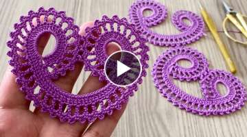 This Crochet Pattern is a Work of Art❗️How to Make a Multi-Purpose Heart Motif