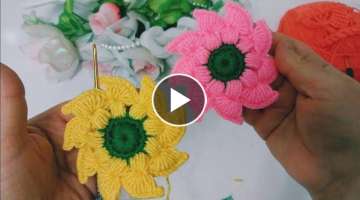 Very easy crochet flower