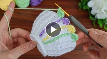 Super easy very useful crochet decorative basket bag making.Çok güzel tığ işi dekoratif sepe...