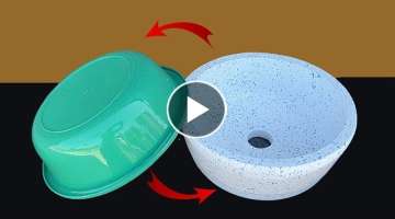 How to make a concrete sink stone bathroom sink from cement