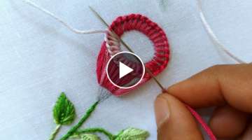 Gorgeous 3D flower design|latest hand embroidery design
