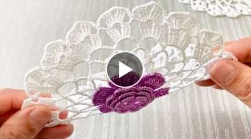 Super Easy Beautiful Crochet Knitting Flower Pattern Tutorial