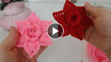 Very Easy Flower Knitting Work for Beginners